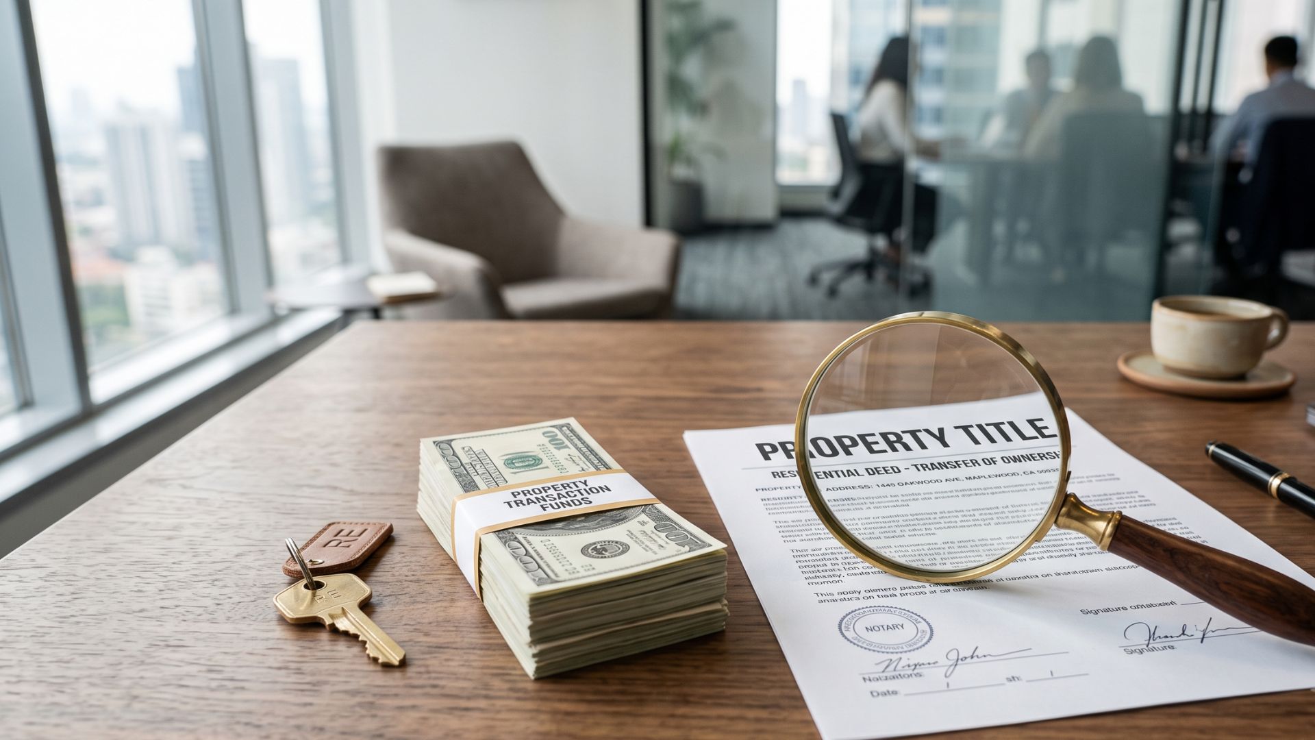 Clearing title in an off market cash sale